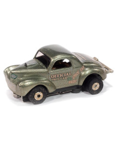 Auto World Thunderjet 1941 Willys Coupe Verde Escala HO 1:64