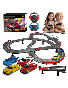 Juego de Pista de Coches de Slot YINGBAO 5.1m con 4 Coches LED