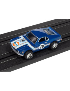 Auto World SC413-1BLU Slot Car 1970 Ford Mustang Escala HO 2