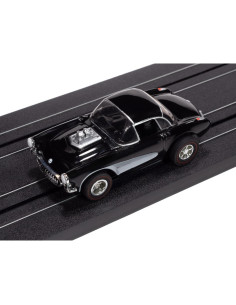 Auto World Xtraction 1957 Chevy Corvette Negro Escala HO 2