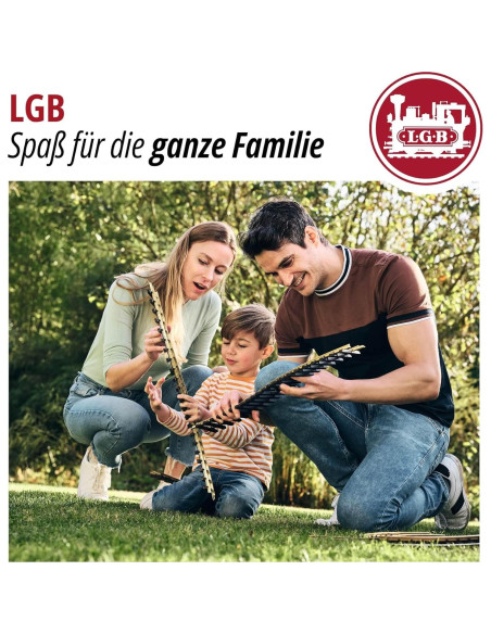 Pista Recta LGB 300 mm Riel de Latón Sólido