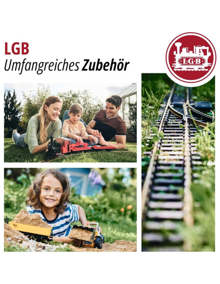 Pista Recta LGB 300 mm Riel de Latón Sólido