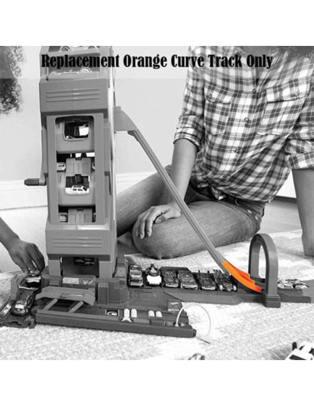 Pista Curva Naranja de Repuesto Hot Wheels FTB68 - 10 cm