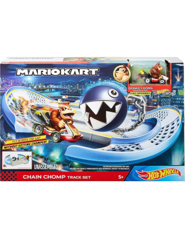 Conjunto de Pista Mario Kart Hot Wheels Chain Chomp 50.8x50.8 cm