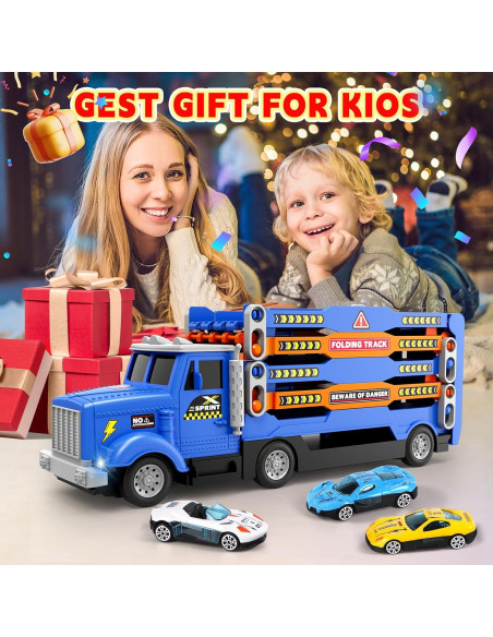 Juego de Pista de Carreras HONGTUO 139.7 cm con 6 Coches