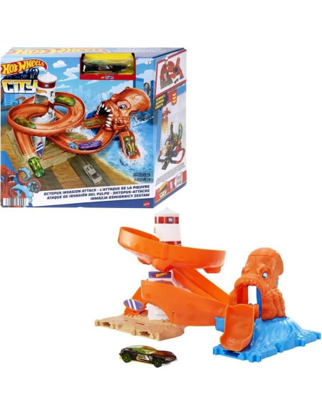 Pista de coches Hot Wheels City Nemesis Mattel HDR29 38.5x35cm