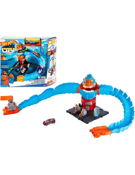 Pista de coches Hot Wheels City Nemesis Mattel HDR29 38.5x35cm