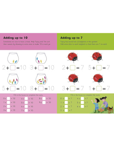 Wipe-Clean First Sums: Start School with Topsy and Tim