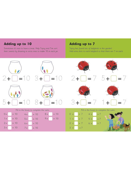 Wipe-Clean First Sums: Start School with Topsy and Tim