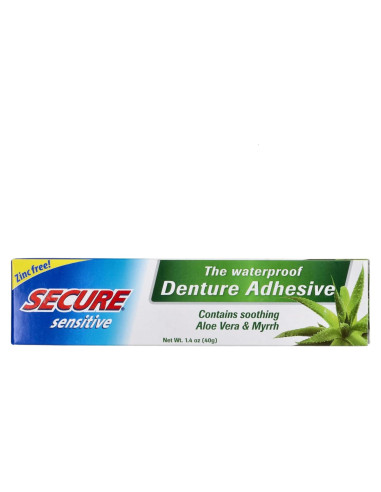 Adhesivo para Dentaduras Seguras Sensitive 300g - Aloe Vera