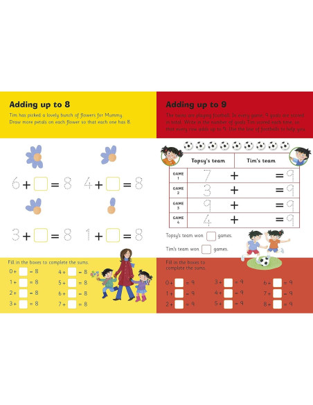 Wipe-Clean First Sums: Start School with Topsy and Tim