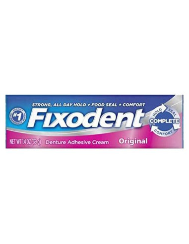 Crema Adhesiva para Dentaduras Fixodent Original 39g - Paquete 24