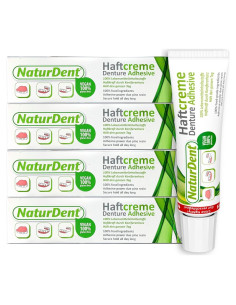 Crema Adhesiva para Dentaduras NaturDent 40g - Fuerte y Natural