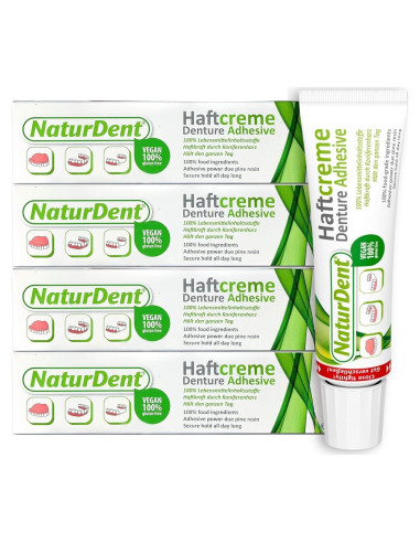 Crema Adhesiva para Dentaduras NaturDent 40g - Fuerte y Natural