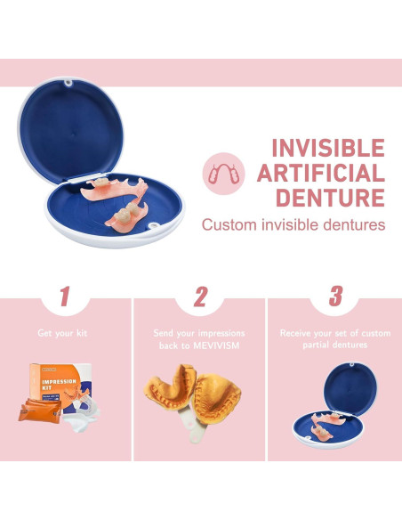Dentadura Parcial Personalizada Mevivism para 1 Diente - Ajuste Cómodo