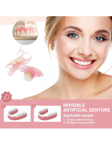 Dentadura Parcial Personalizada Mevivism para 1 Diente - Ajuste Cómodo