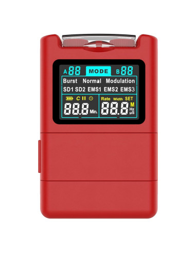 Unidad TENS Digital KR800 con 8 Almohadillas Electrodos