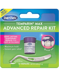 Kit de Reparación Dental DenTek Temparin Max | 5 Reparaciones | 17.75 Gramos 2