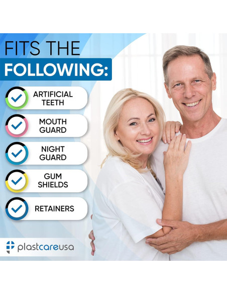 Paquete de 30 Estuches para Dentaduras PlastCare USA - Almacenamiento Discreto