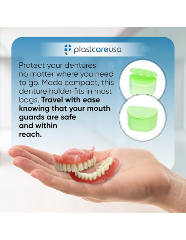 Paquete de 30 Estuches para Dentaduras PlastCare USA - Almacenamiento Discreto