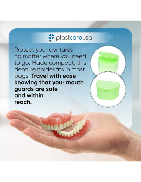 Paquete de 30 Estuches para Dentaduras PlastCare USA - Almacenamiento Discreto