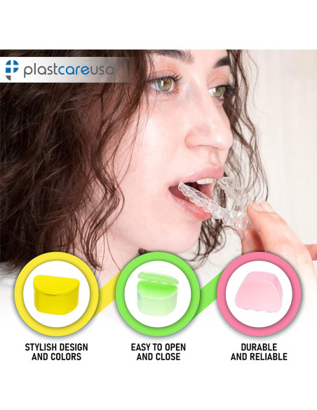 Paquete de 30 Estuches para Dentaduras PlastCare USA - Almacenamiento Discreto