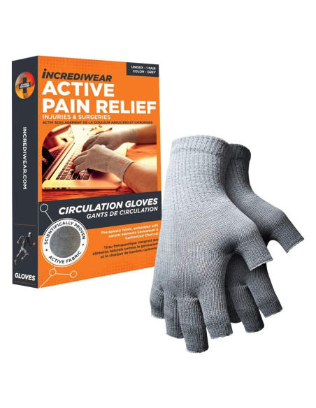 Guantes de Circulación Sin Dedos Incrediwear para Artritis - Pequeño