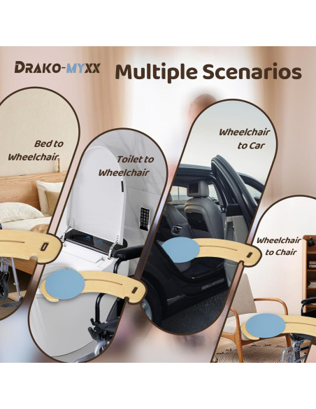 Tabla de Transferencia Deslizante Drako-Myxx con Cinturón 80x22 cm