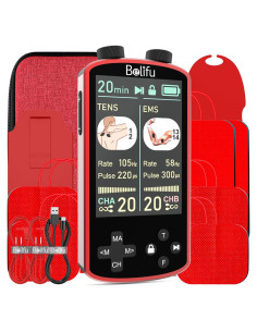 Unidad de Estimulador Muscular TENS EMS Belifu 4 en 1 - 36 Modos