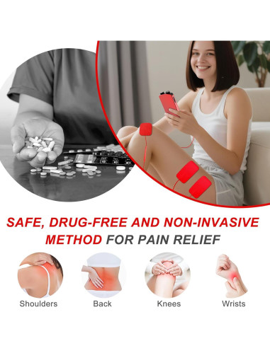 Unidad de Estimulador Muscular TENS EMS Belifu 4 en 1 - 36 Modos