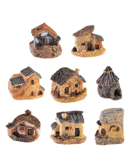 Paquete de 8 casas de campo en miniatura Beauy Girl