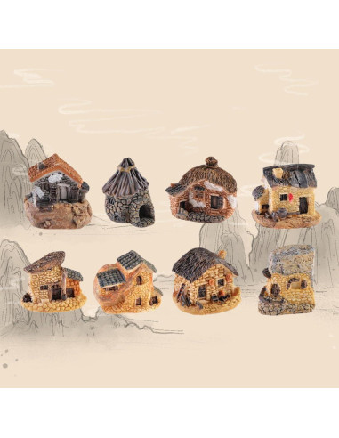 Paquete de 8 casas de campo en miniatura Beauy Girl
