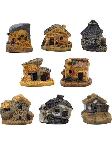 Paquete de 8 casas de campo en miniatura Beauy Girl