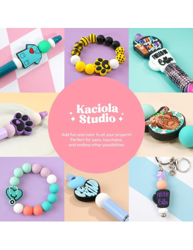 Perlas de Silicona Kaciola 40PCS para Manualidades DIY