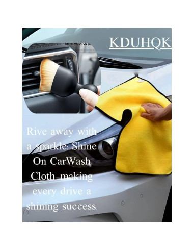 Kit de Paños de Limpieza de Auto KDUHQK - 4 Piezas Microfibra