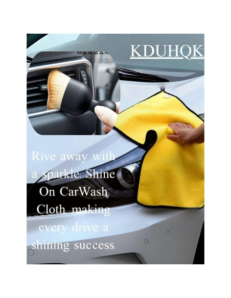 Kit de Paños de Limpieza de Auto KDUHQK - 4 Piezas Microfibra