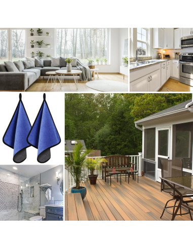 Kit de Paños de Limpieza de Auto KDUHQK - 4 Piezas Microfibra