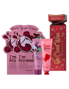 Set de Cuidado de Piel TONYMOLY On Cloud Wine - Mascarillas y Crema