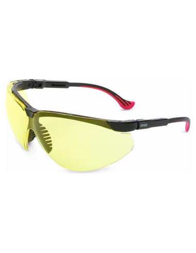 Gafas de Seguridad Honeywell Uvex Genesis XC, Marco Negro, Lente Ámbar