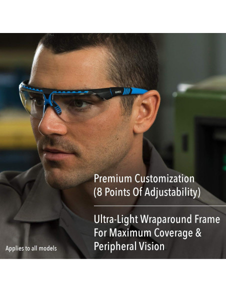 Gafas de Seguridad Uvex Honeywell S2850 Montura Negra Antirayaduras