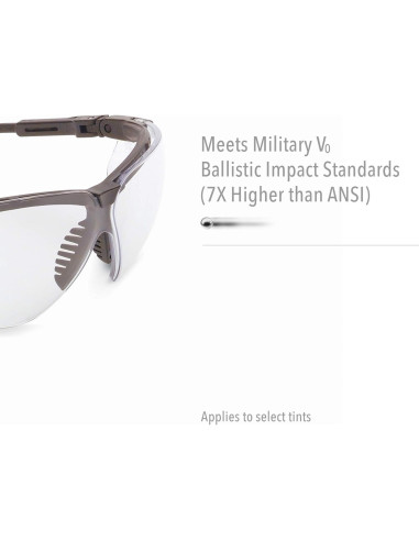 Gafas de Seguridad Honeywell Uvex Genesis XC, Marco Negro, Lente Ámbar