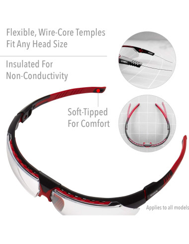 Gafas de Seguridad Uvex Honeywell S2850 Montura Negra Antirayaduras