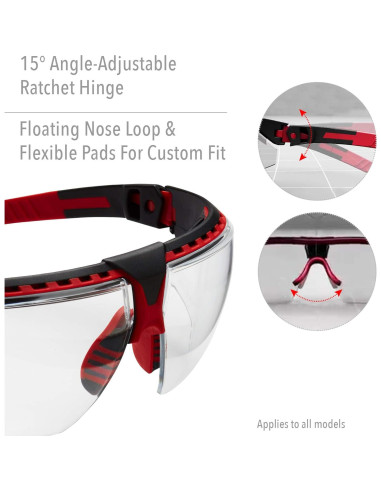 Gafas de Seguridad Uvex Honeywell S2850 Montura Negra Antirayaduras