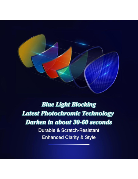 Lentes de Reemplazo LuxGo para Ray-Ban Meta RW4006 50MM Fotocromáticos