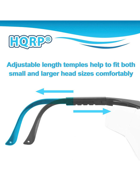 Gafas de Seguridad HQRP con Lentes Naranjas UV 99.9%