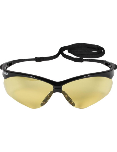 Gafas de Seguridad Nemesis 3000359 - 3 Pares, Marco Negro, Lente Ámbar