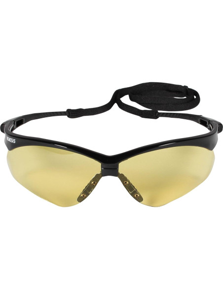 Gafas de Seguridad Nemesis 3000359 - 3 Pares, Marco Negro, Lente Ámbar
