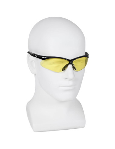 Gafas de Seguridad Nemesis 3000359 - 3 Pares, Marco Negro, Lente Ámbar