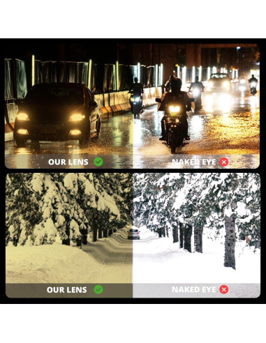 Gafas de Visión Nocturna VIEWBETTER Lentes Amarillos Polarizados