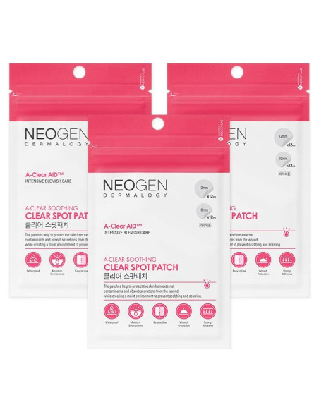 Parches Hidrocoloides NEOGEN DERMALOGY A-CLEAR 3 Paquetes